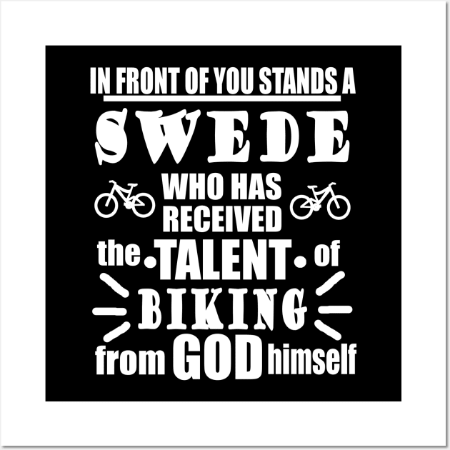 Swede Cycling Cycling Scandinavia Wall Art by FindYourFavouriteDesign